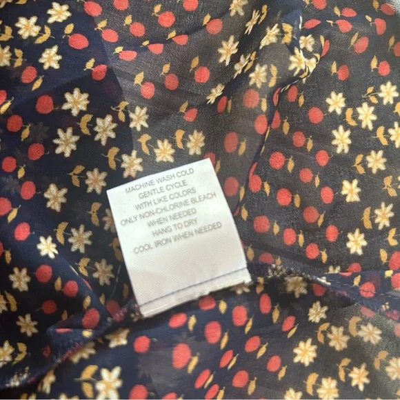 ModCloth ~ new ~ Sleeveless Retro Pleated Chiffon Fruit Floral Dress size 2X - Picture 10 of 16